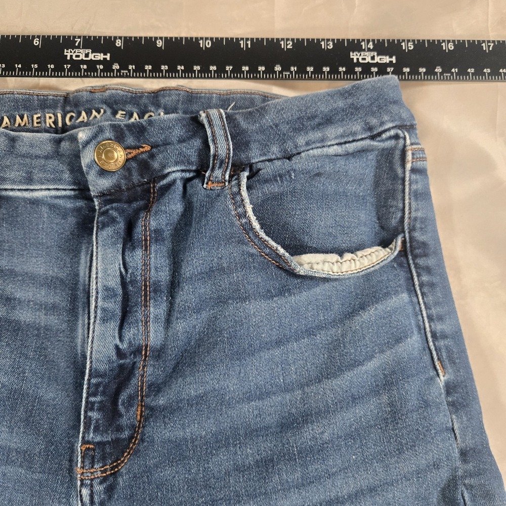 American Eagle Curvy Super Hi-Rise Jegging Next Level Stretch Jeans 12 Short - Picture 5 of 11